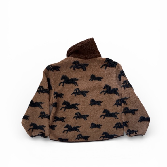 THE GREAT. Brown and Black Teddy Jacket - Picture 4 of 8